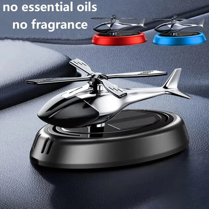 Solar Car Air Freshener Perfume Helicopter Decoration Interior Decoration Solar Car Rotating Aromatherapy Perfume Diffuser