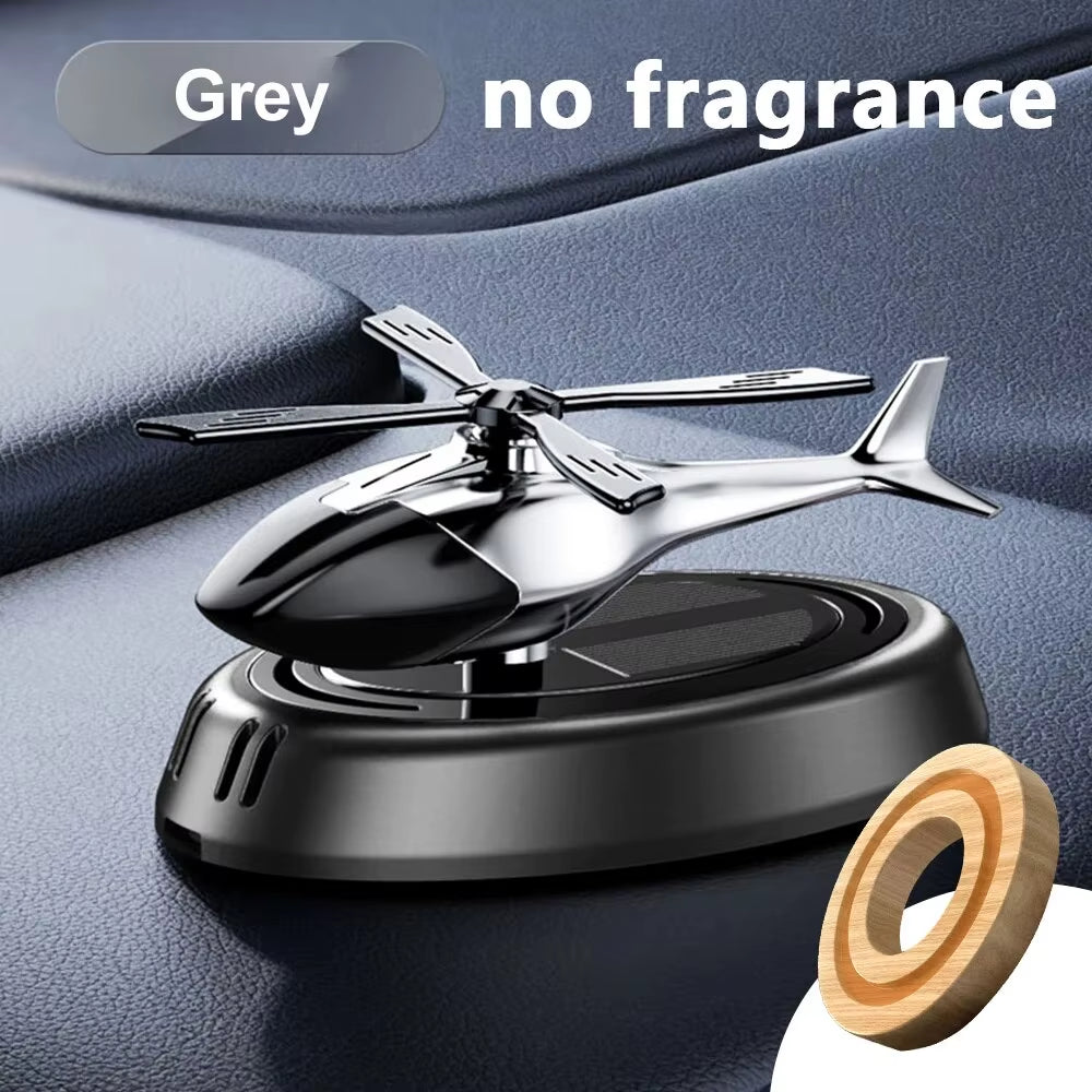 Solar Car Air Freshener Perfume Helicopter Decoration Interior Decoration Solar Car Rotating Aromatherapy Perfume Diffuser